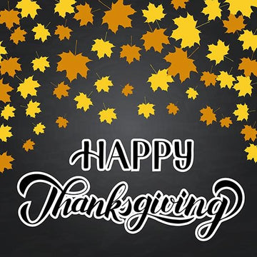 Thanksgiving Day Leaves Theme Background Custom Text Backdrop IBD-19689